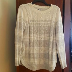 Cream and Grey Sweater